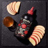 Goodia bottle flat lay with apples